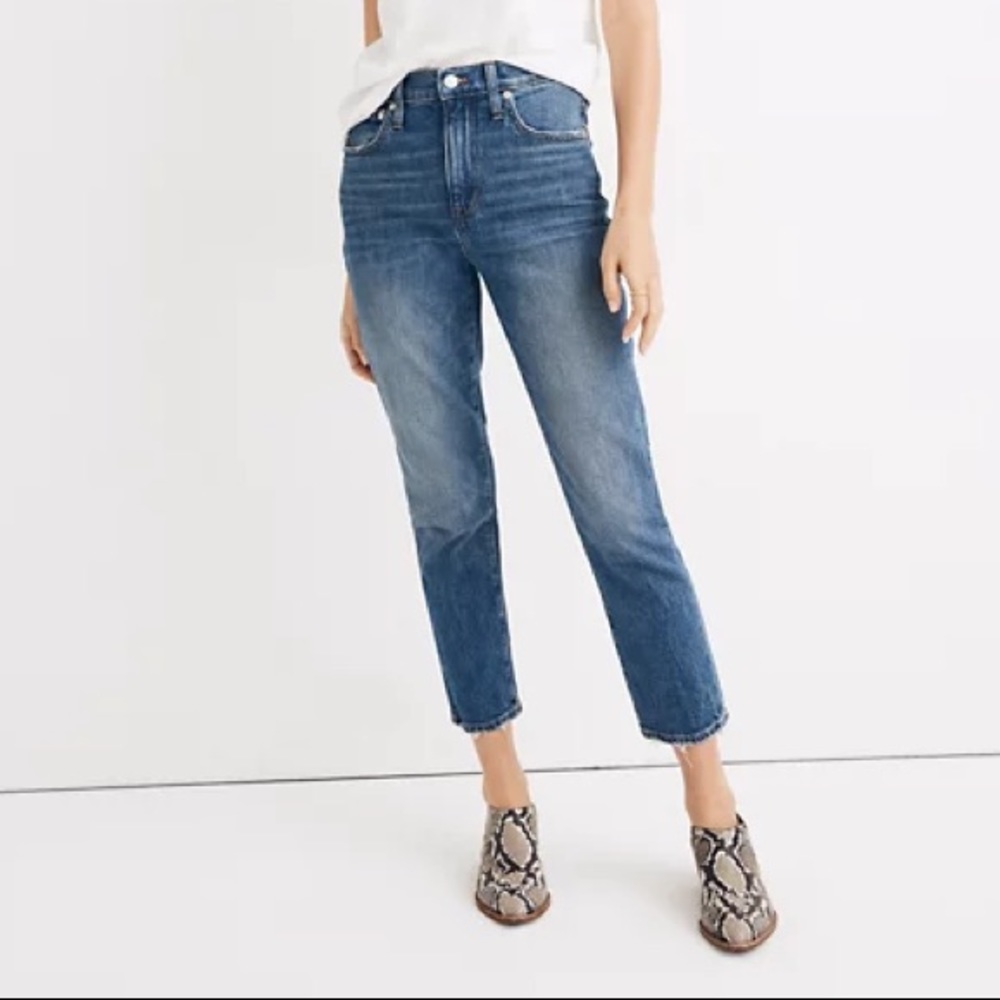 Madewell High Rise Slim Crop Boyjean
